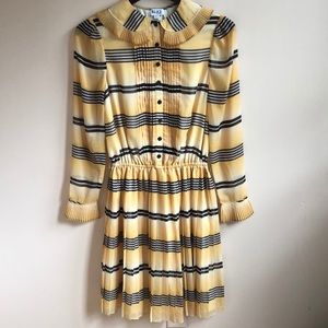 Alice by Temperly yellow and black striped dress